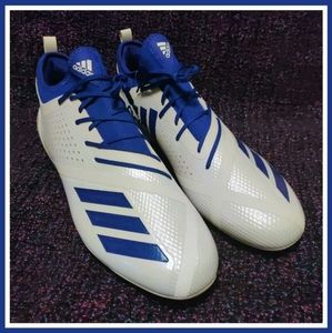 Adidas Adizero 5-Star 7.0 Football Cleats - DA9548 -White/Blue - Men's 17 - NWOB